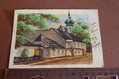tolle alte Künstlerkarte - handgemalt - Ort - A. Gartner Wien  - Alter ?