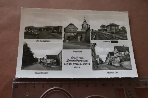 tolle alte Karte - Ansichten  Zonenübergang  Herleshausen 1957