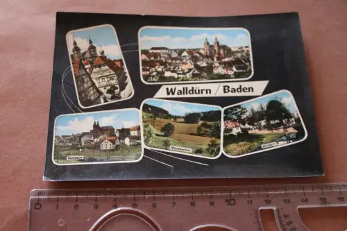 tolle alte Karte - Ansichten Walldürn Baden - 1966