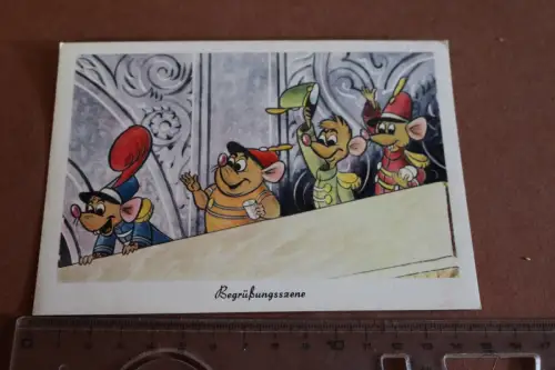 tolle alte Karte - Walt Disney - Szene aus Cinderella - 60er Jahre ??
