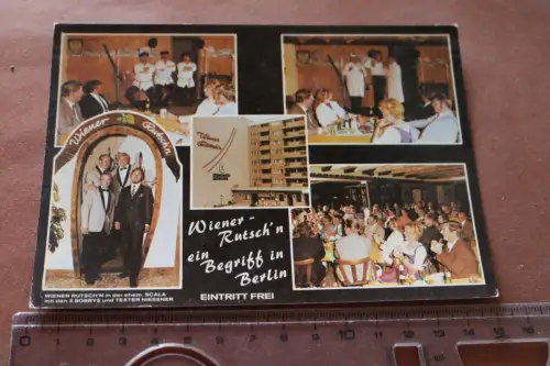 tolle alte Karte -Wiener Rutsch´n - Berlin 60-70er Jahre ?