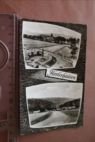 tolle alte Karte - Ansichten Herleshausen 1961