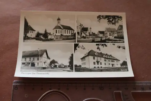 tolle alte Karte - Ansichten Mertingen - bei Donauwörth 60er Jahre 