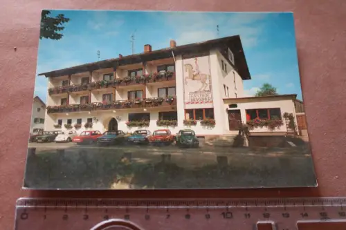 tolle alte Karte - Hotel-Gasthof Dragoner - Peiting  60-70er Jahre 