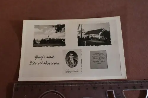 tolle alte Karte - Gruß aus Ziemetshausen - Fotoabzug ? 30-50er Jahre ??
