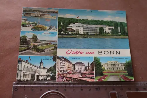 tolle alte Karte -  Grüße aus Bonn - Ansichten 1976
