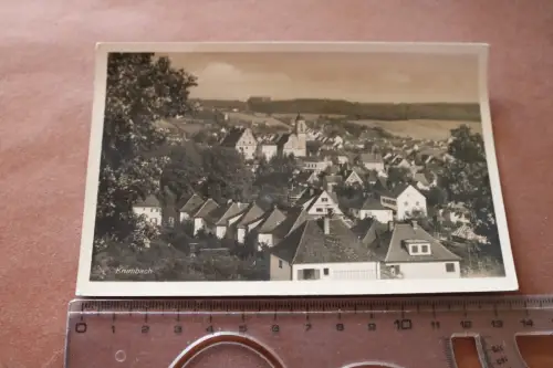 tolle alte Karte - Ansicht  Krumbach Schwaben   50er Jahre 