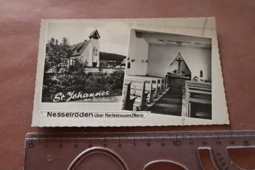 tolle alte Karte - St. Johannes am Sulzbach  Nesselröden 50-60er Jahre ?