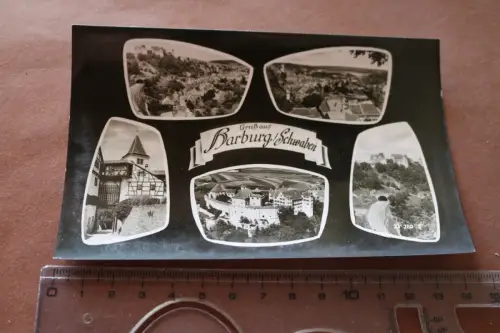 tolle alte Karte - Ansichten Harburg  50-60er Jahre  (2)