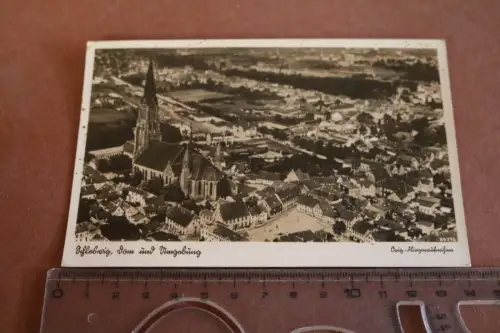 tolle alte Karte - Schleswig  Dom und Umgebung Fliegeraufnahme 30er Jahre