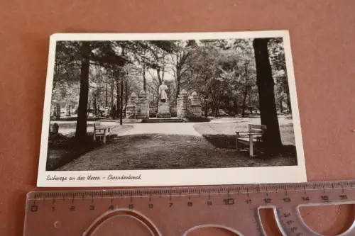 tolle alte Karte -  Eschwege an der Werra  - Ehrendenkmal 1957