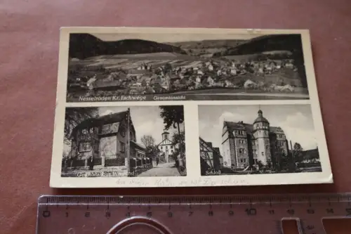 tolle alte Karte - Ansichten - Nesselröden Kr. Eschwege 50er Jahre ?