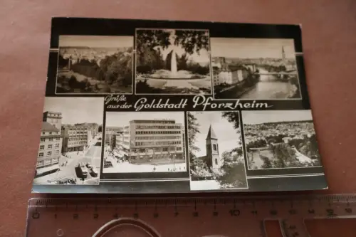 tolle  alte Karte - Grüße aus der Goldstadt Pforzheim - 1971