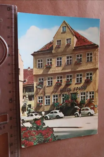 tolle alte Karte -  Hotel Sonne - Nördlingen 70er Jahre ?