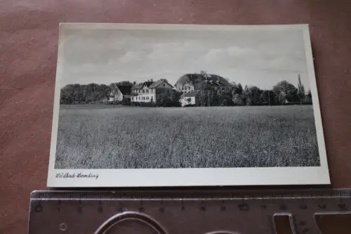 tolle alte Karte - Wildbad Wemding - Schwefel- und Stahlbad 50-60er Jahre 