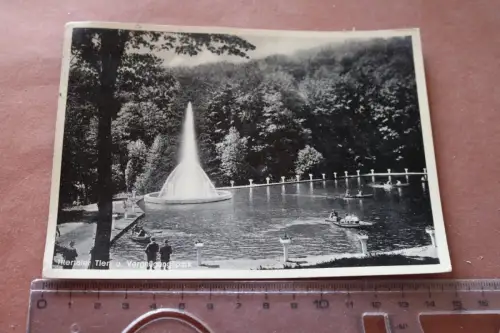 tolle alte Karte - Ittertaler Tier- u. Vergnügungspark Solingen-Wald 1938