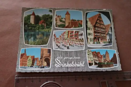 tolle alte Karte - 1000jährige Stadt - Dinkelsbühl Ansichten  60-70er Jahre 