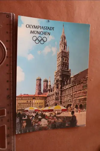 tolle alte Karte - Olympiastadt München - 1972