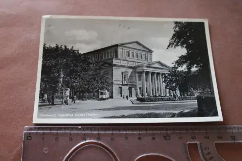 tolle alte Karte - Darmstadt   Hessisches Landestheater  1954