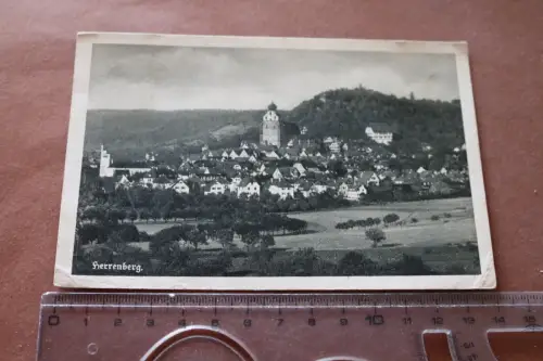 tolle alte Karte - Ansicht Herrenberg   1947