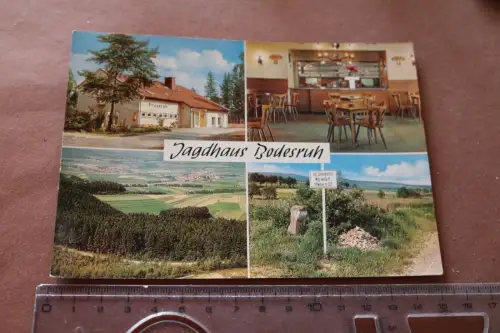 tolle alte Karte -Jagdhaus Bodesruh - Kleinensee 1965
