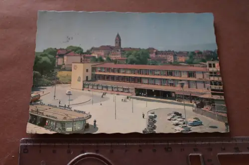 tolle alte Karte - Kassel Hauptbahnhof 1961