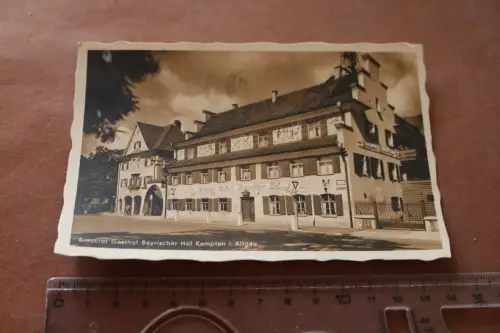 tolle alte Karte -  Brauerei Gathof Bayrischer Hof Kempten Allgäu - 1943