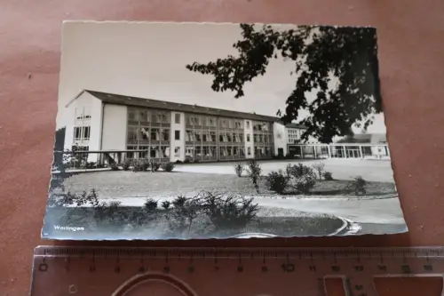 tolle alte Karte -Wertingen   Schule ???   60/70er Jahre ?
