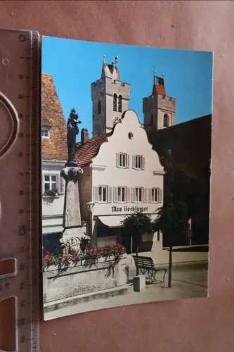 tolle alte Karte -Wertingen  Marktplatz 70er Jahre ? 