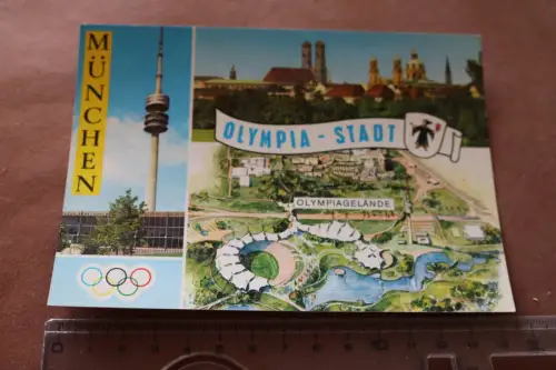 tolle alte Karte - Olympiastadt München - 1972 (2)