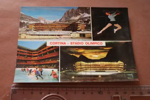 tolle alte Karte - Olympia Stadion Cortina  Dolomiten - 1967 (2)