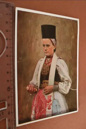 tolle alte Karte - Siebenbürgisch-Sächsische Volkstrachten - 40er Jahre 