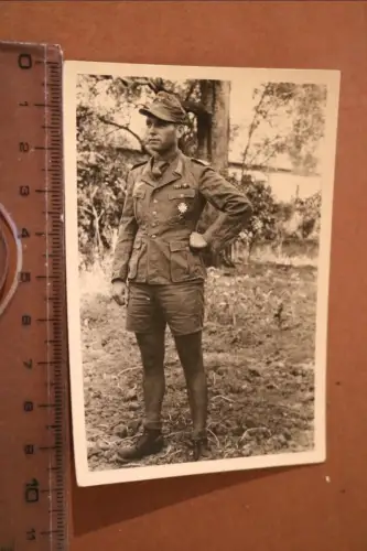 altes Foto - Portrait eines Soldaten Südfront mit KVK I. Klasse 