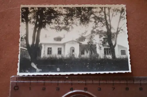 altes Foto - Gebäude - Quartier in Rzucewo ??  Polen 