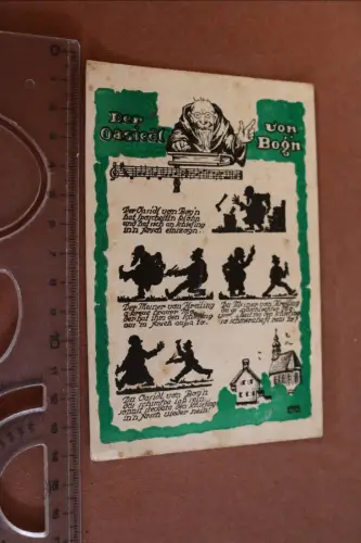 tolle alte Liedkarte ?? Der Oasiedl von Bog´n  - Bogen - 20-30er Jahre ??