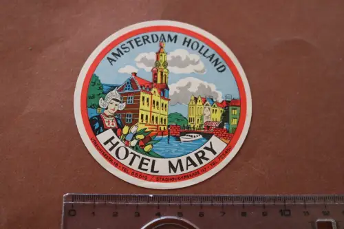 toller alter Kofferaufkleber ? Hotel Mary  Amsterdam Holland  60-70er Jahre??