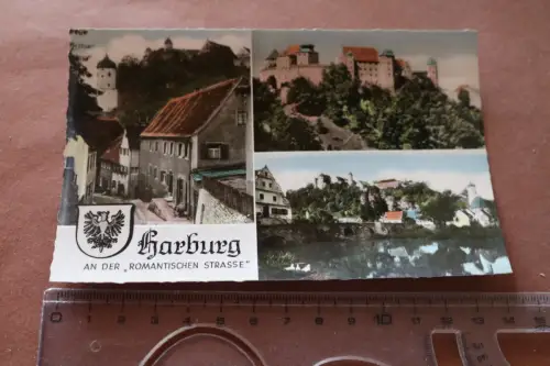 tolle alte Karte - Ansichten Harburg  50-60er Jahre 