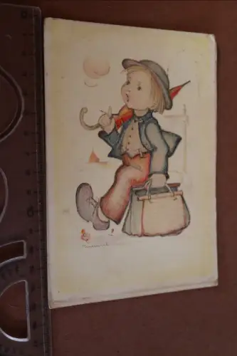 tolle alte Karte - Hummelkarte - Wanderbub 1938