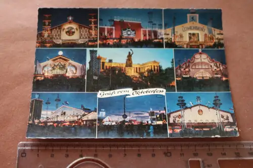 tolle alte Karte - Gruß vom Oktoberfest München - 70-80er Jahre ?