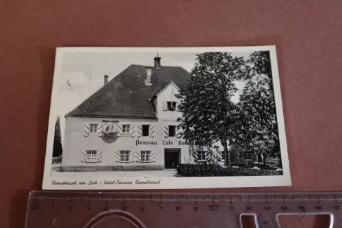 tolle alte Karte - Römerkessel am Lech - Hotel-Pension Römerkessel  50-60er Jahr