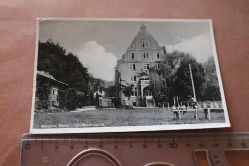 tolle alte Karte - Landfrauenschule -  Malchow Meckl. 1943