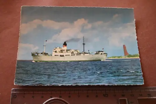 tolle alte Karte - Kiel - Schiff  Hintergrund Denkmal Laboe 1961