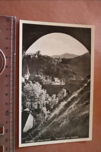 tolle alte Karte - Hornberg im Schwarzwald  20-30er Jahre ?