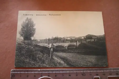 tolle alte Karte - Falkenberg Mühlenbrücke  Faulquemont 1910-20 ?