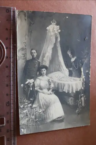 tolle alte Karte - Geburt im Kaiserhause - Adel - Preussen 