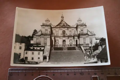 tolle alte Karte - Albendorf Bez. Breslau - Wallfahrtskirche  30-40er Jahre ?