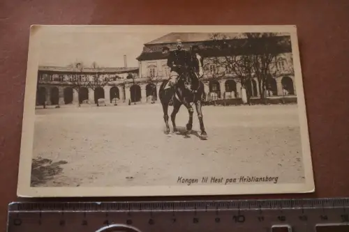 tolle alte Karte - König in Kristiansborg  - 1910-20 ?