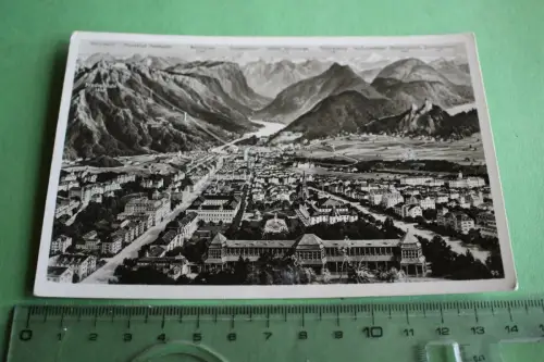 tolle alte Karte -  Bad Reichenhall Panorama mit Berge  1939 