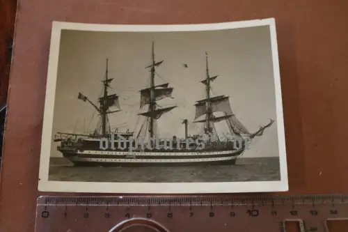 tolles altes Foto - Segelschulschiff ?? Italien - Cristoforo Colombo 