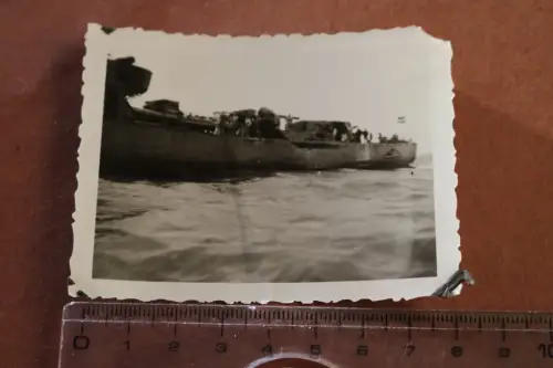 altes Foto - Seitenansicht Kriegsschiff 30-40er Jahre 